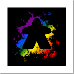 Meeple Splash - Rainbow Posters and Art